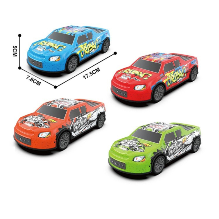 Mașinuță de Curse cu Telecomandă R/C, Scara 1:24, 17,5 cm, Lumini, Acumulator Reîncărcabil, Culoare Aleatorie, 3+ Ani [7]