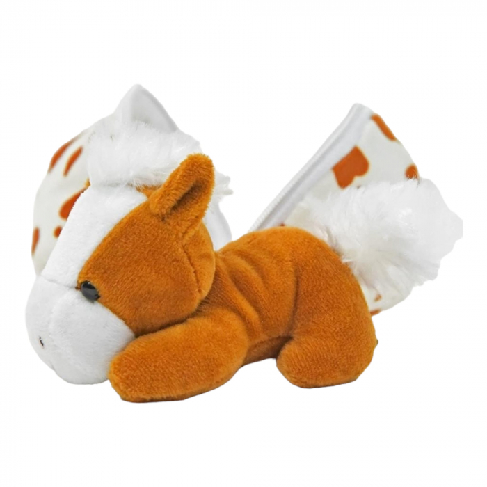 Jucarie de plus, Ou cu surpriza, Poneiul Margeluta, Alb/Maro, 15 cm [2]