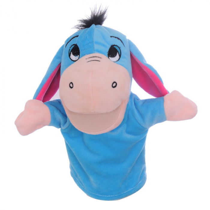 Papusa de mana din plus, Animanusa Magarus, Bleu, 25 cm [4]