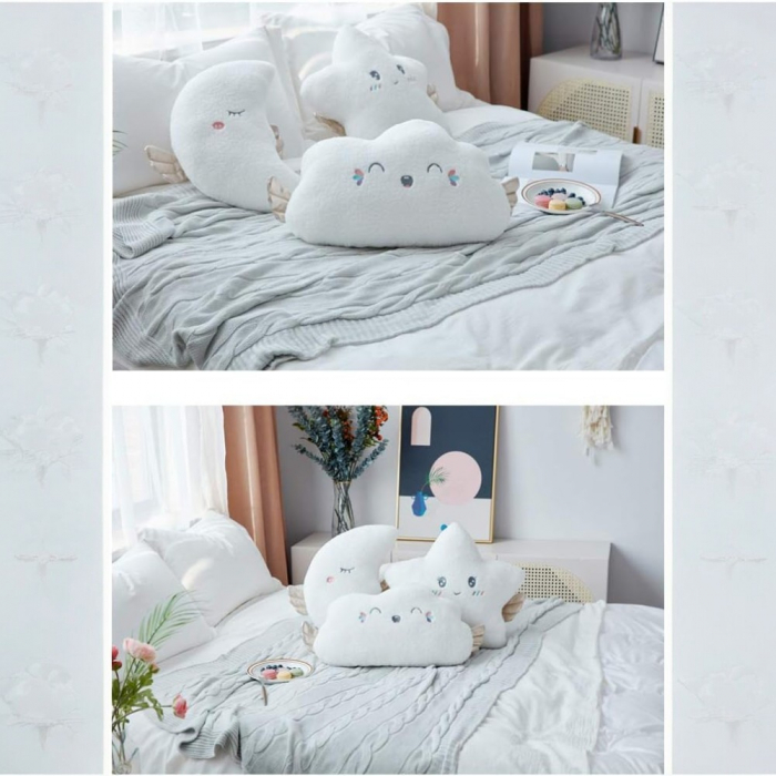 Perna de plus Nor Alb Pufi 56x30 cm copii [4]