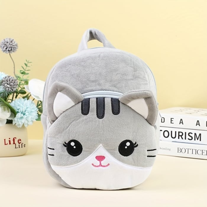 Rucsac de plus Pisicuta Gri Smokey 25 cm copii [2]