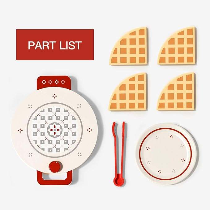 Set de joaca eco din lemn, Clatite delicioase, 7 piese [7]