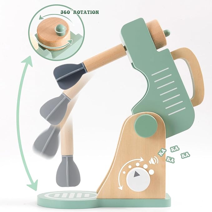 Set de joaca eco din lemn, Ora de bucatarie, 11 piese [3]