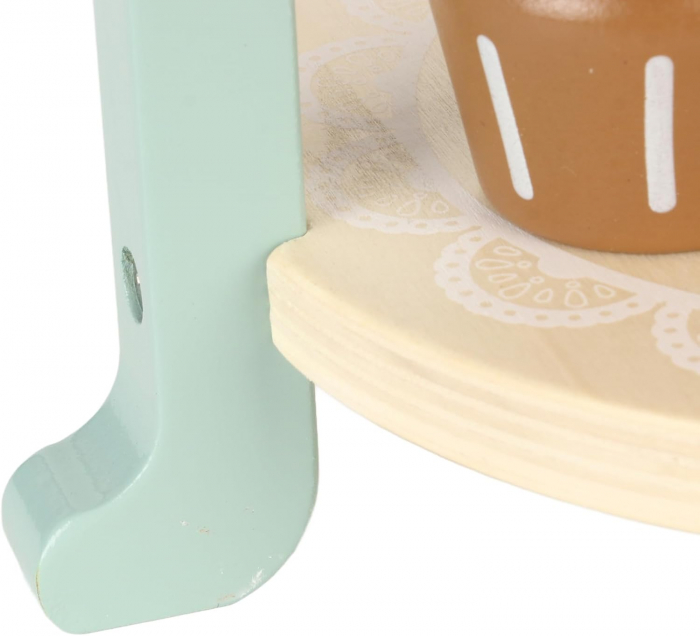 Set de joaca eco din lemn, Stand Prajiturele, 8 piese [9]