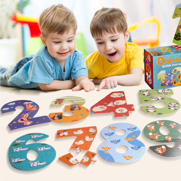 Set Puzzle cu Numere si Animale - O Calatorie Educativa in Lumea Cunoasterii [2]