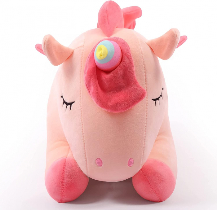 Jucarie de plus, Unicornul Lenes, Roz, 35 cm [5]