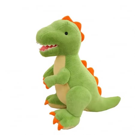 Jucarii de plus - Jucarie de plus, Dinozaurul T-Rex, Verde, 35 cm