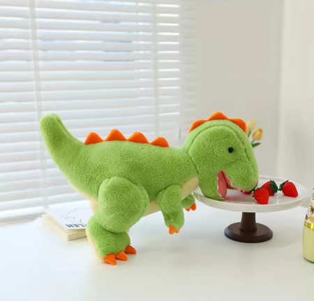 Jucarie de plus, Dinozaurul T-Rex, Verde, 35 cm [4]