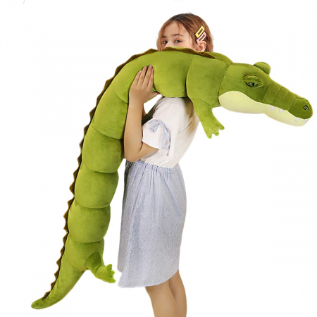 Jucarie de plus, Crocodilul Roco, Verde, 80 cm [2]