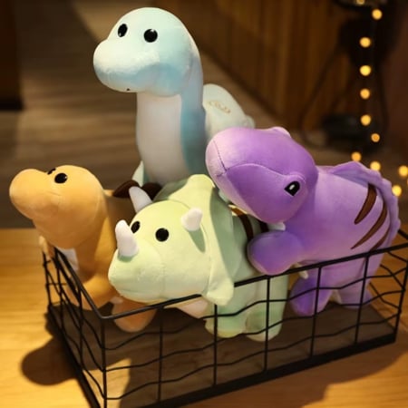 Jucarie de plus Dinozaur Albastru Bluzi 42 cm copii [5]