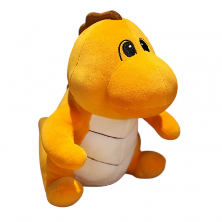 Jucarii de plus - Jucarie de plus Dinozaur Oranj Rexi 30 cm copii