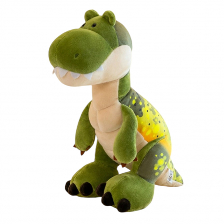Jucarii de plus - Jucarie de plus, Dinozaurul Rexie, Verde, 30 cm