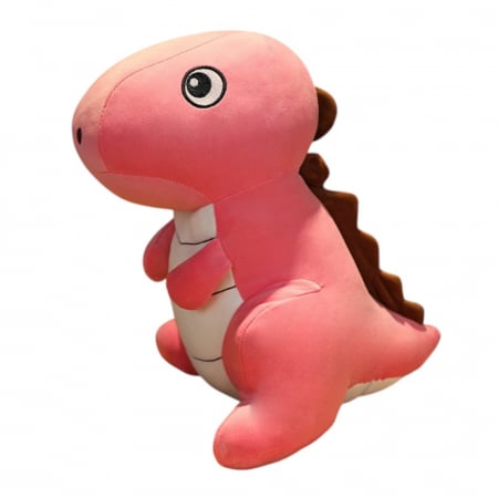 Jucarii de plus - Jucarie de plus Dinozaur Roz Lila 30 cm copii