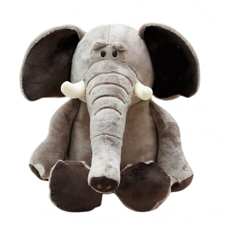 Jucarii de plus - Jucarie de plus, Elefantul Bongo, Gri, 30 cm