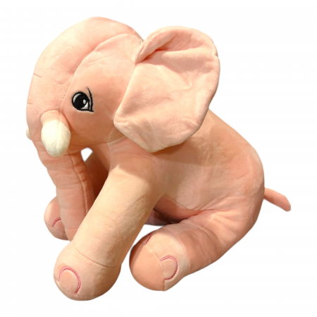 Jucarie de plus, Elefantul Cicilino, Roz, 35 cm [2]