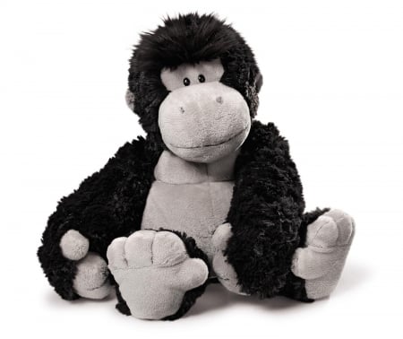 Jucarii de plus - Jucarie de plus, Gorila Gizmo, Negru, 30 cm