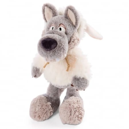 Jucarii de plus - Jucarie de plus, Lupul Ghost, Alb, 35 cm