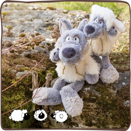 Jucarie de plus, Lupul Ghost, Alb, 50 cm [2]