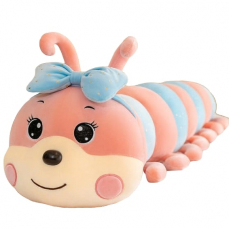 Jucarii de plus - Jucarie de plus, Omida Cozy, Roz/Bleu, 100 cm