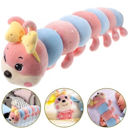 Jucarie de plus, Omida Cozy, Roz/Bleu, 55 cm [3]