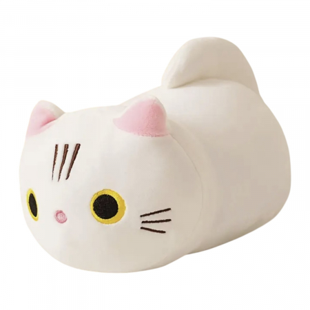 Jucarie de plus Pisica Alba Snowy 25 cm copii [1]