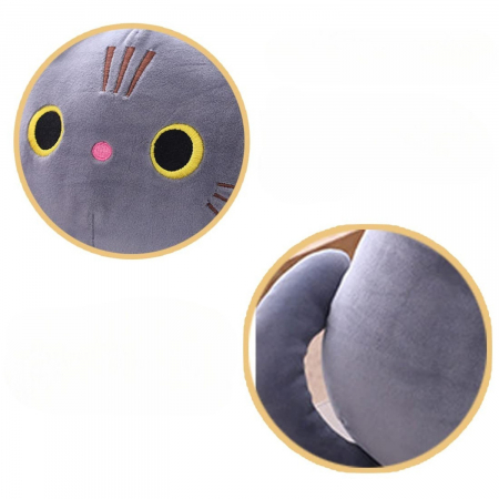 Jucarie de plus Pisica Gri Smokey 25 cm copii [4]