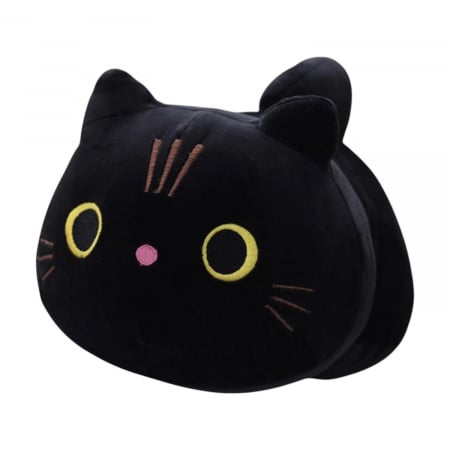 Jucarii de plus - Jucarie de plus Pisica Neagra Luna 25 cm copii