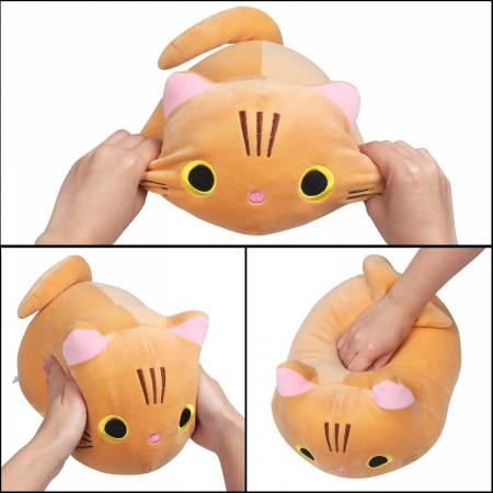 Jucarie de plus Pisica Portocalie Mimi 25 cm copii [4]