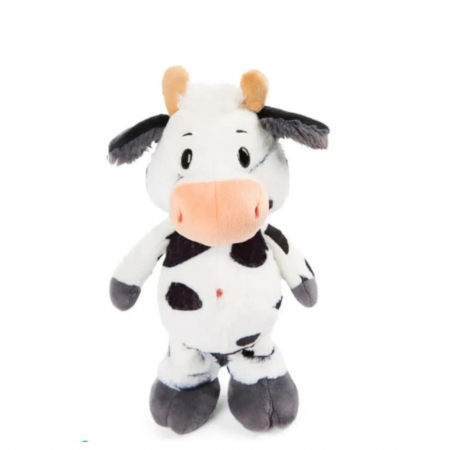 Jucarie de plus, Vacuta MooMoo, Alb/Negru, 30 cm [1]