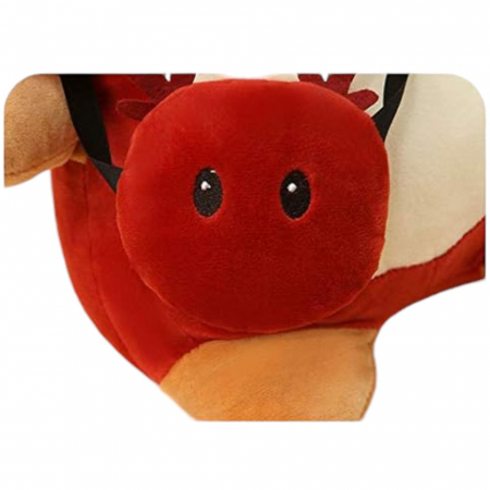 Jucarie de plus, Veverita Ren, Rosu, 25 cm [4]