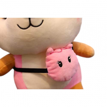 Jucarie de plus, Veverita Unicorn, Roz, 25 cm [4]