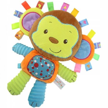 Jucarii bebelusi - Jucarie senzoriala Maimutica de plus Mimo 25 cm bebelusi