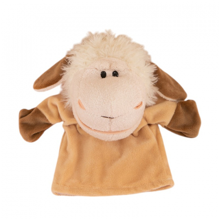 Jucarii de plus - Papusa de mana din plus, Animanusa Oita, Bej, 25 cm