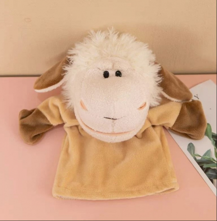 Papusa de mana din plus, Animanusa Oita, Bej, 25 cm [2]