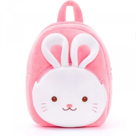 Rucsaci de plus - Rucsac de plus Iepuras Roz Bunny Boo 28 cm fetite
