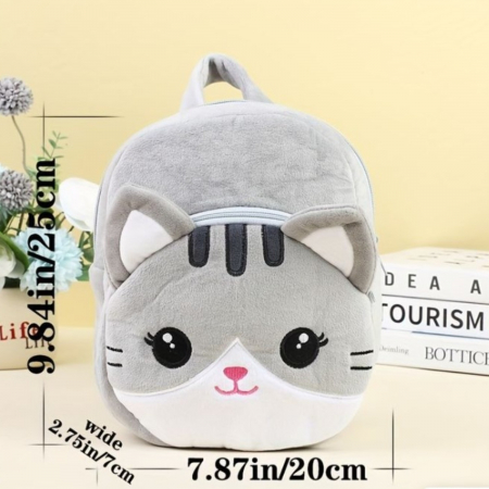 Rucsac de plus Pisicuta Gri Smokey 25 cm copii [2]