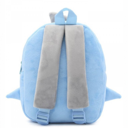 Rucsac de plus Rechin Albastru Sharko 26 cm copii [2]