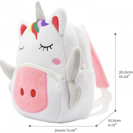 Rucsac de plus Unicorn Alb Snowcorn 26 cm fetite [1]