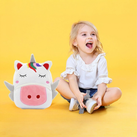 Rucsac de plus Unicorn Alb Snowcorn 26 cm fetite [5]