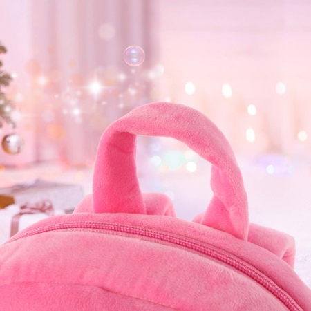 Rucsac de plus Unicorn Roz Intens Uni Glow 27 cm fetite [9]