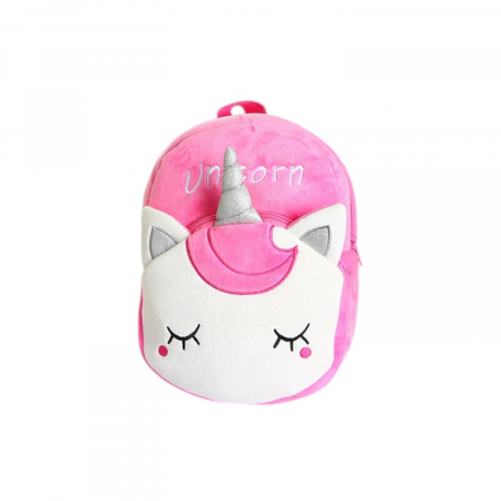 Rucsaci de plus - Rucsac de plus Unicorn Roz Intens Uni Glow 27 cm fetite