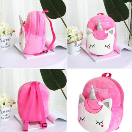 Rucsac de plus Unicorn Roz Intens Uni Glow 27 cm fetite [6]