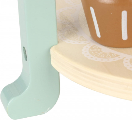 Set de joaca eco din lemn, Stand Prajiturele, 8 piese [8]