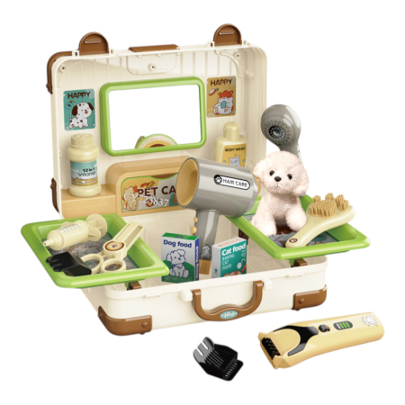 Jucarii de rol - Set jucarie Pet Shop, magazin de animale cu figurine si accesorii, joc de rol educativ pentru copii, multicolor, 3+ ani