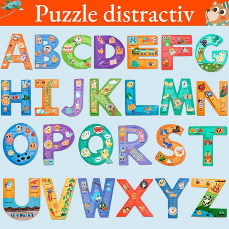 Set Puzzle cu Litere si Animale - O Aventura Educativa in Lumea Cunoasterii [4]