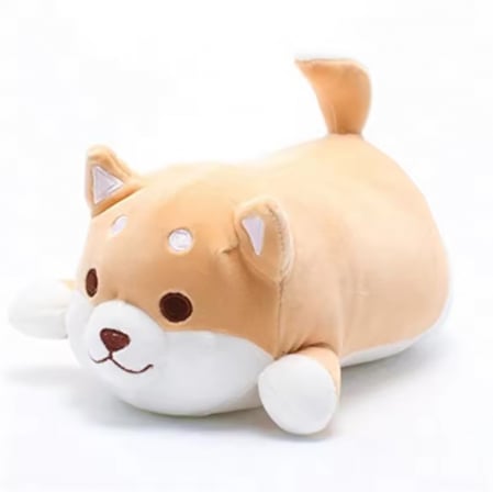 Jucarie de plus, Shiba Inu, Portocaliu/Alb, 35 cm [1]