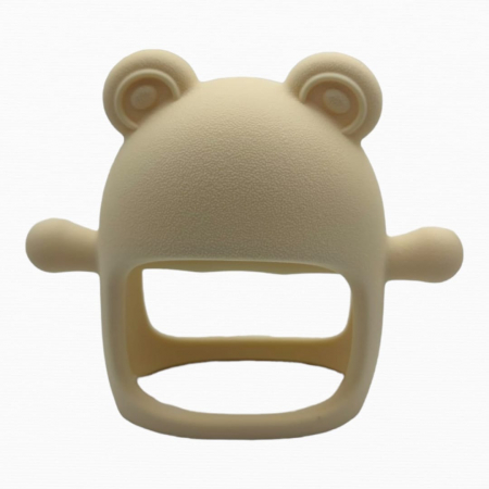 Suzeta ursulet, silicon alimentar, fara BPA, 0-12 luni, Alb [5]