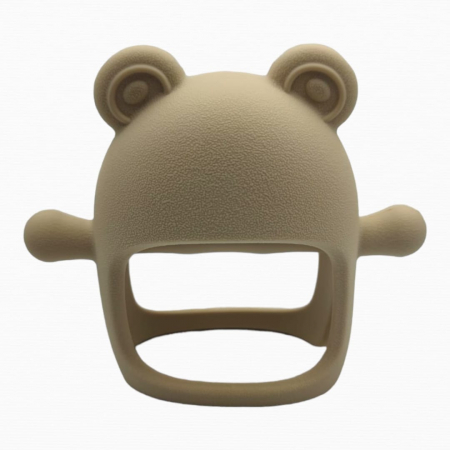 Suzeta ursulet, silicon alimentar, fara BPA, 0-12 luni, Bej [5]