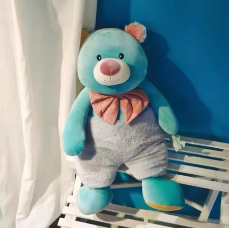 Jucarie de plus, Ursuletul Costumat, Bleu, 35 cm [2]