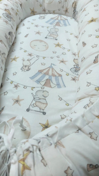 Baby nest din bumbac, Appekids, Circus [3]